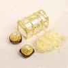 Gift Wrap Candy Box Bag Chocolate Plastic For Birthday Wedding Party Decor Craft DIY Favor Baby Shower Vintage Slivery Golden Colo1