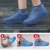 Couvre-chaussures en silicone imperméables réutilisables unisexe bottes anti-pluie couvre-chaussures antidérapants épais résistant à l'usure portable utile de haute qualité YL0129