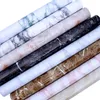 Wallstickery Marble Paper for Counter Top Black Gray Granite Wallpaper Gloss Self Adhesive Waterproof Home Kitchen PVC Stickers 0.6*1M