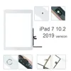 10.2 "Per iPad 7 8 2019 Versione A2197 A2200 A2198 Touch Screen Digitizer Pannello esterno anteriore in vetro con pulsante home e adesivo