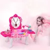 Niños Niñas Princesas Tocador Set de maquillaje Juguetes Bellezas Pretenden jugar con juguetes Cumpleaños para niños Juguetes para niñas LJ201009