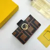 2022 Luksusowy Uchwyt Designer Najwyższej Jakości Skóra Marmont F Portfel Fashion Women Men's Mini Mini Posiadacz karty kredytowej wytłoczony i ręcznie malowany wzór