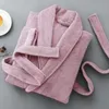 Mulheres Bathrobe Winter Towel Toalheiro Espesso Sleepwear Quente Homens Robe Nightgown Kimono Roupa Pijamas Lady Kimono Robe 210203