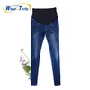 [Tartaruga di grano] Brand Maternity Jeans Gravidanza Vestiti Denim Tuta Skinny Pants Pantaloni Abbigliamento per le donne incinte Plus Size LJ201114