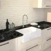 US-amerikanische Aktien 33-Zoll-Bauernhaus Square Schürze Vordere Küche Spüle mit Silikon Grid2357