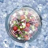 15 teile/satz Meal Prep Kunststoff Lebensmittelbehälter mit Deckel Outdoor Tragbare Bento Box, 1 Fach Runde Lunch Box Y200429