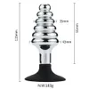 BEEGER Dark Hive Metal and Silicone Ribbed Anal PlugUnderwear outdoor butt plug dildo vaginal unisex SM insert sex toy for men Y23624910