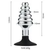 BEEGER Dark Hive Plug anale a coste in metallo e siliconeIntimo plug anale esterno dildo vaginale unisex SM inserto giocattolo del sesso per gli uomini Y28553450