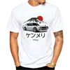 T-shirt masculino jdm skyline R32 carro cartoon top casual harajuku menino amor amante romântico verão novo 2021 g1222