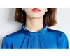 2021 Nieuwe Shirt Lange Mouwen Dames Blouse Mode Elegant Lady Shirt Ol Chiffon Shirt High End Satin Blouse