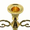 Nouvelle arrivée argent or bronze couleur 3/5 bras candélabres bougeoirs chandeliers centres de table de mariage T200703
