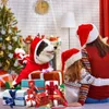 Hond Kerstmiskleding Leuke Santa Claus vormige jas met hooded huisdier honden kostuum warme winterjas voor kleine middelgrote grote huisdieren 201201