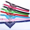 Pets Collars with Adjustable Buckle S XL Puppy PU Collar with Printed Triangular Scarf