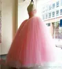 2021 Ny puffy bollklänning rosa quinceanera klänning söt 16 klänningar pärlstav pärlor sweetheart sweet 16 i 15 år prom klänningar qu03