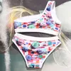 Hoge kwaliteit sexy vrouwen bikini badpak set badmode pakken mode voor strand Trave vakantie met brief