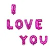 Palloncino con lettere dell'alfabeto I LOVE YOU da 16 pollici Decorazioni per San Valentino Palloncini per matrimoni Banner Forniture per decorazioni per feste di compleanno