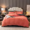 Bedding Sets Flannel Four-Piece Autumn And Winter Warmth Thick Milk Velvet Duvet Cover Sheet Pillowcases Smooth Soft1