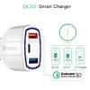 3 in 1 Type c Dual Usb Ports QC3.0 7A Quick Charging Car charger Adapter For Universal Cell Phone