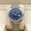 Top box blu 41mm acciaio inossidabile orologio in oro bianco 126234 orologi da uomo con orologio automatico luminoso