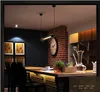 Retro järnflöjthänge lampor amerikansk stil restaurang ljuskrona belysning lampa industriell vind stil metall punk med glödlampa