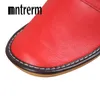 Mntrerm Men Slippers Spring And Autumn Genuine Leather Home Indoor Non Slip Thermal Slippers Outside Home Shoes Y200107