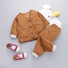 2010 meninas bebé / meninos espessa camisola quente set toddler roupas set crianças conjuntos de roupas de crianças outono outfits parkas conjunto lj200917