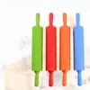 Silicone Rolling Pin Nonstick Rolling Pin Fondant Cake Dough Roller Baking Cook Pastry Tool DIY Dumpling Roller Kitchen Accessories ZYY66