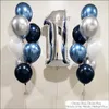 Blue Confetti Latex Balloon Set Happy Birthday Balloons Bouquet Chrome Gold Ballons Boy Girl Girl Baby Shower Party Supplies Y011689339