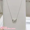 Collier infini étincelant avec collier de bijoux en argent Sterling clair CZ 925 pour femme bijoux de mode élégants Q0531