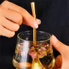 Kreative Edelstahl Trinkhalm Filter Rühren Löffel Wiederverwendbare Kaffee Tee Werkzeug Bar Zubehör Küche Gadget