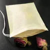 100 Pcs 7*9cm Tea Strainers Bag Drawstring Paper Teabags Kitchen Cooking Disposable Spice Filter Bags Coffee Residue Filters BH4451 WLY