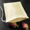 100 st 7 * 9cm Tea-tätare Bagdräktpapper Teabags Kökskokning Engångs Spice Filter Väskor Kaffebeställfilter BH4451 WLY