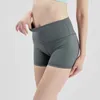 Sexy Shorts zum Laufen, Yoga, einfarbig, für Damen, weich, dehnbar, Tasche, Bauchkontrolle, Workout, athletisches Yoga, Sommer-Top