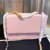 2021 Novo Produto Simple Moda Atmosfera Chain Flap Messenger Bolsa Com Full senso de Design Mulheres Fivela de Ouro Flap Bolsas De Couro Mochila