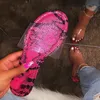 여성을위한 여름 신발 여성 샌들 2020 블링 플랫 라인 석 숙녀 비치 샌들 디자이너 럭셔리 Sandalias Mujer Sandels J1208
