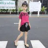 Girls Clothes Girls Outfits Summer Outfits Kids Kids Set Top Shorts 4 5 6 7 8 9 10 11 12 13 14 anni T200707207O9372010