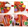 Pizza Jouets en bois Cuisine Simulation Vaisselle Enfants Cuisine Faire semblant de jouer Jouet Fruits Légumes avec Vaisselle LJ201009