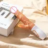 Realista vibrador vibrador fêmea retrátil clitóris estímulo vibrating sexy brinquedo anal masturbator máquina aquecimento adulto 18