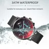Neue Mode Uhr Männer Top Marke Luxus Chronograph Sport herren Uhr Farbe Helle Glas Uhr Wasserdicht Männer Armbanduhr T200815