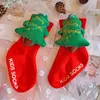 2Pairs/lot Xmas Baby Sock Boys Girls Cotton Cartoon Cute Santa Tree Deer Socks Infant Toddler Kids Christmas Soft Socks Baby 0-4T M3125