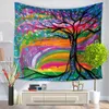 KYYZROZZZ Oil Painting Tree Tapestry Mandala Floral Wall Art Carpet 130cmx150cm 150cmx200cm Life Wall Tapestry Sheet T200601