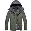 Winter Männer Outdoor Jacke Wasserdichte Warme Mäntel Männlich Casual Verdicken Samt Jacke Plus Größe Herren Outwear Bergsteigen Mantel 201127