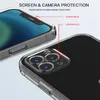 Étuis de téléphone pour Samsung S21 PLUS A72 A52 A32 A02 A02S, étui avec protection d'appareil photo, couverture arrière en acrylique transparent pour Mobile