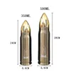 500 ml Seyahat İçecek Şişe Bullet Termosları Paslanmaz Çelik Termos Şişeler Su Şişesi Yalıtım Fincan Vakum Kupa Termo Kupası LJ201218