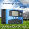 100a MPPT Solar Charge Controller Dual USB LCD Wyświetlacz Auto Solar Cell Panel Regulator ładowarki