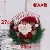 Wooden Christmas Grinalda Decoração Pendurar porta de suspensão Xmas Santa Claus Elk Snowman Decor Garland Ornaments Chrstmas Pingente Natal 20128