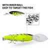 9cm 8.3g Minnow Hook Baits Hards Lures 6# Treble Hooks Fishhooks 10 ألوان مختلطة معدات الصيد البلاستيكية 10 قطع / الكثير
