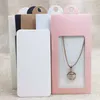 Various Color Gift Package& Display Window Box Candy Box With Hanger Necklace /Earring Jewelry Packing Window Pouch Bags
