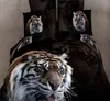 2022 Nova Rainha de Tigre Selvagem / Quilt Duplo / King Size / Doona / Duveta Capa Conjunto 3D Novo 100% Algodão