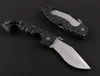 Promotional Survival Tactical Folding Blades knife 440C 58HRC Titanium finish Blade knifewith Retail box